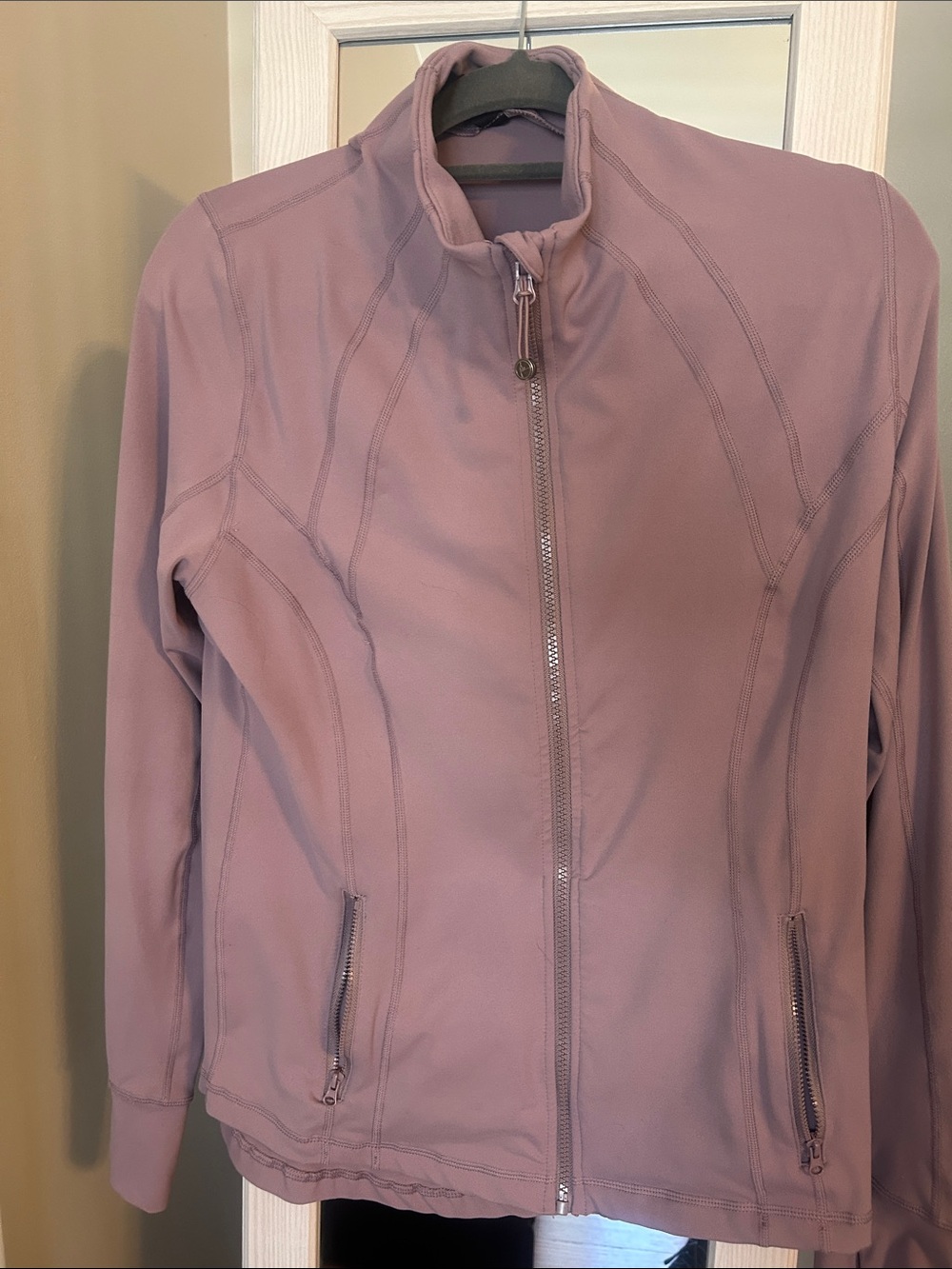 Women’s Mauve Zip-Front Utility Jacket